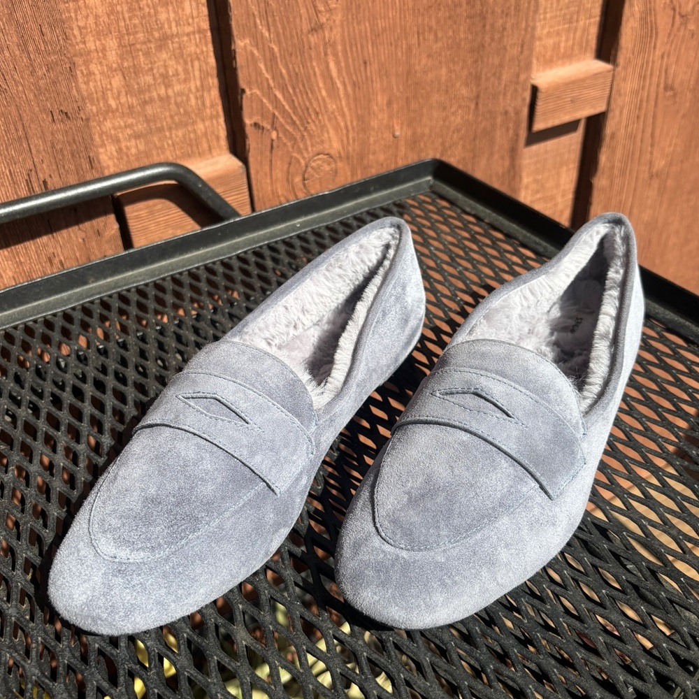 BIRDIES Smoke Suede Vesper Slipper Loafers with Plush Lining - Picture 2 of 5